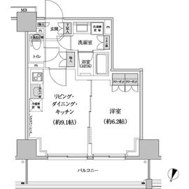 パークハビオ渋谷本町レジデンス 312 間取り図