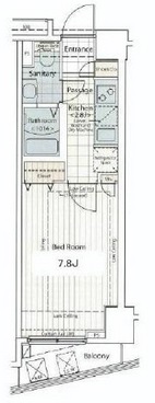 カスタリア銀座2 604 間取り図