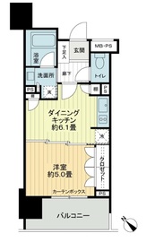 ライオンズアイル渋谷松濤 8階 間取り図