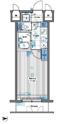 グランド・ガーラ三田 2階 間取り図