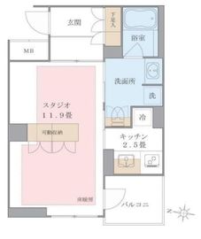 ブリリアイスト東雲キャナルコート 434 間取り図