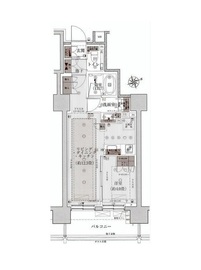 ウェリス六本木 4階 間取り図