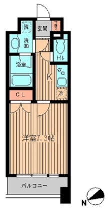 KDXレジデンス神楽坂 603 間取り図