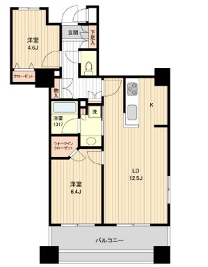 HF銀座レジデンスイースト 404 間取り図