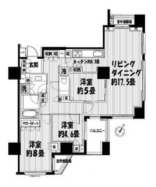 プラウド小石川 7階 間取り図