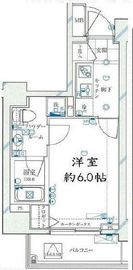 ガリシア浜松町 6階 間取り図