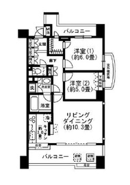 広尾シティタワー 5階 間取り図