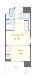 ヴァレンティア麻布 301 間取り図