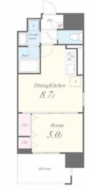 ヴァレンティア麻布 401 間取り図