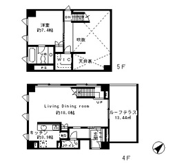 コンシェリア南麻布プラチナムスクエア 401 間取り図