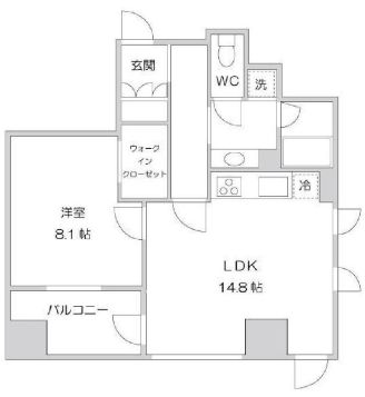 KWレジデンス麹町 1002 間取り図