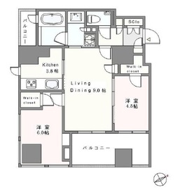 インプレストタワー芝浦エアレジデンス 15階 間取り図