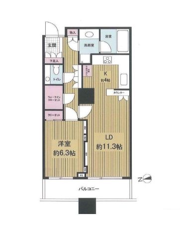 白金タワー 12階 間取り図