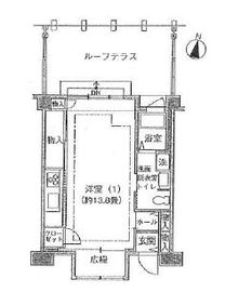 シティコート目黒 3-604 間取り図