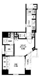 ファミール東京グランリッツ 13階 間取り図