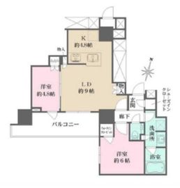 プラウド本郷ヒルトップ 4階 間取り図