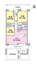 リストレジデンス目黒本町 1階 間取り図