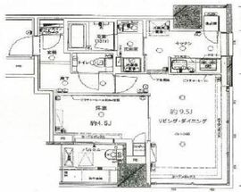 クロスエアタワー 13階 間取り図