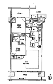 ブリリア辰巳キャナルテラス 13階 間取り図