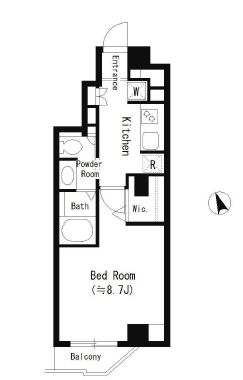 パークグレース自由が丘 402 間取り図