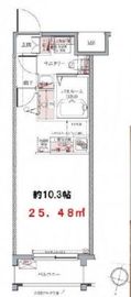 ラグディア麻布十番 2階 間取り図