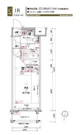 ラグディア麻布十番 402 間取り図