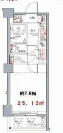 ラグディア麻布十番 406 間取り図