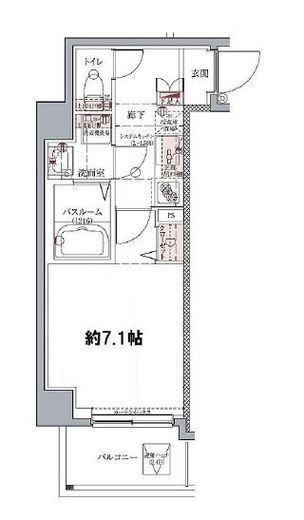 ラグディア麻布十番 308 間取り図