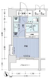 メインステージ南麻布4 6階 間取り図