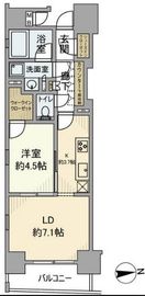 ブリシア東京八丁堀 3階 間取り図