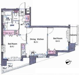 ヴェルト銀座イースト 12階 間取り図