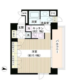 アゼリアテラス新宿 5階 間取り図