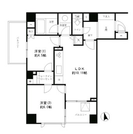 レジディア文京湯島 704 間取り図