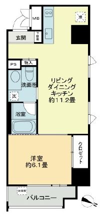 ベルファース本郷弓町 1001 間取り図