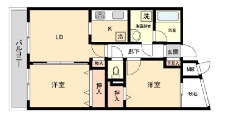 オーパスホームズ白山 307 間取り図
