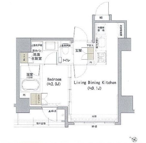 CONOE一番町 2階 間取り図
