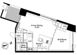 We Will 八丁堀 602 間取り図