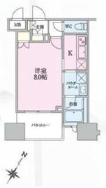 正金アパートメント入船 1103 間取り図