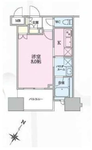 正金アパートメント入船 603 間取り図