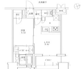 正金アパートメント入船 902 間取り図