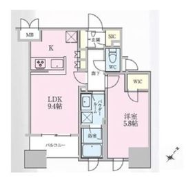 正金アパートメント入船 701 間取り図