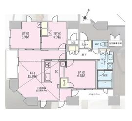 正金アパートメント入船 1202 間取り図