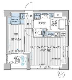 シティカレント目黒学芸大学 201 間取り図