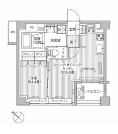 シティカレント目黒学芸大学 302 間取り図