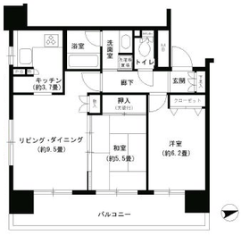 パークキューブ浅草田原町 1205 間取り図