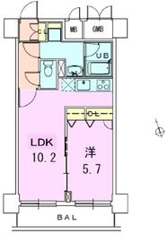 銀座レジデンス伍番館 1103 間取り図