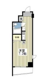 エスコート麻布十番 8階 間取り図