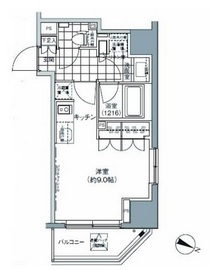 パークハビオ北品川 1002 間取り図