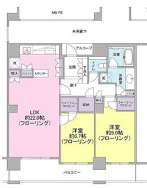 深沢ハウス 11階 間取り図