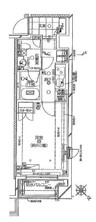 ピアース初台センティア 2階 間取り図